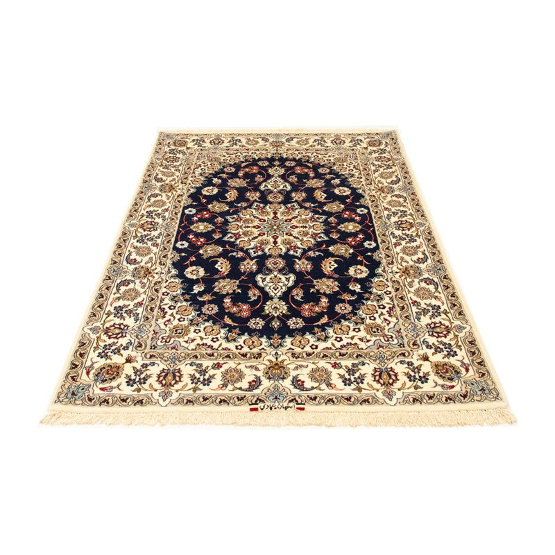 Persisk tæppe - Isfahan - Premium - 171 x 108 cm - mørkeblå