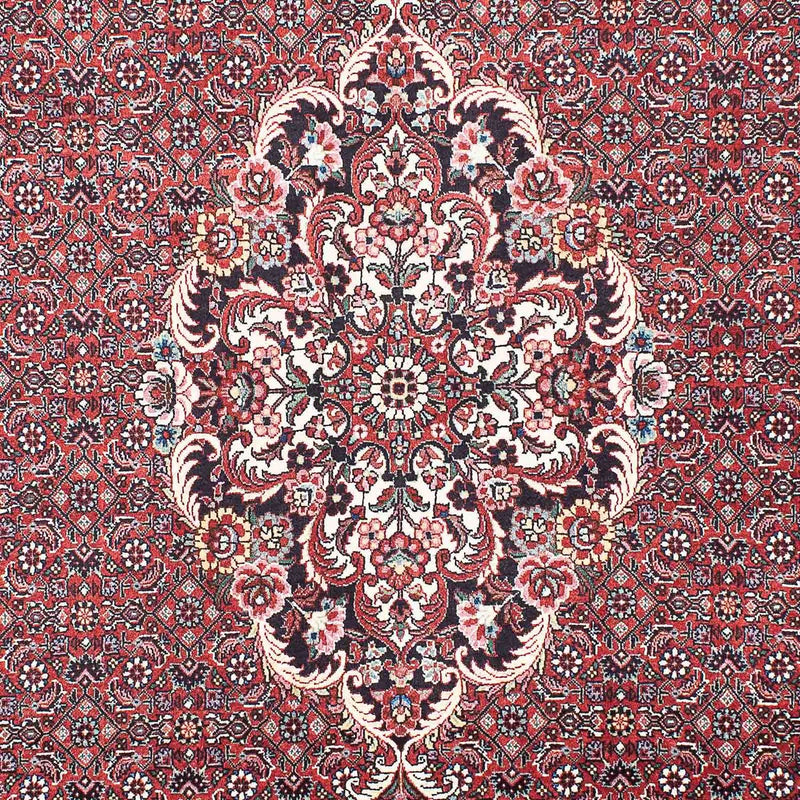 Persisk tæppe - Bijar - 203 x 139 cm - lysrød