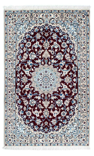 Persisk tæppe - Nain - Royal - 182 x 110 cm - mørkerød