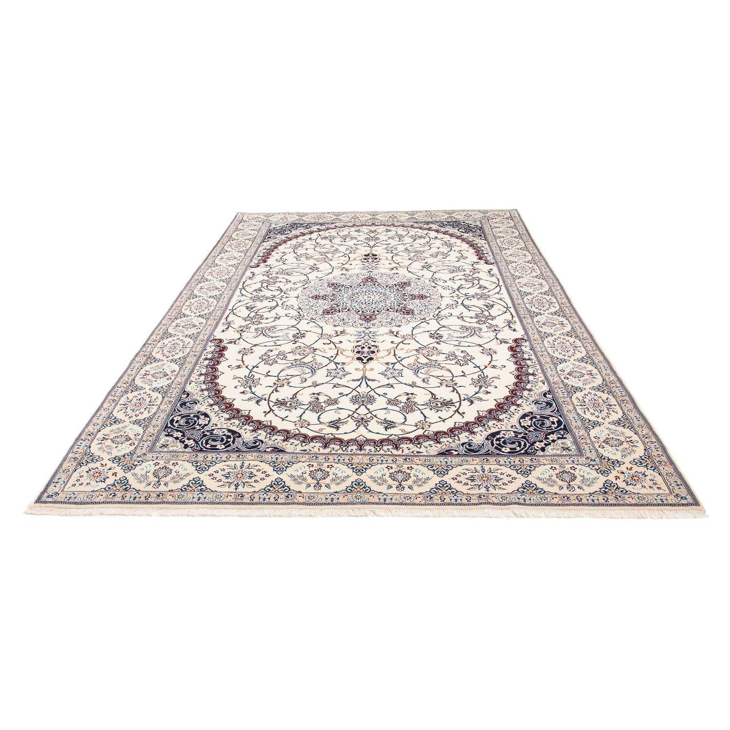 Persisk tæppe - Nain - Premium - 308 x 198 cm - beige