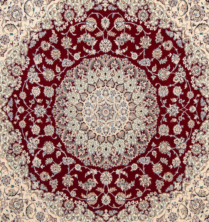 Persisk tæppe - Nain - Premium firkantet  - 211 x 200 cm - beige