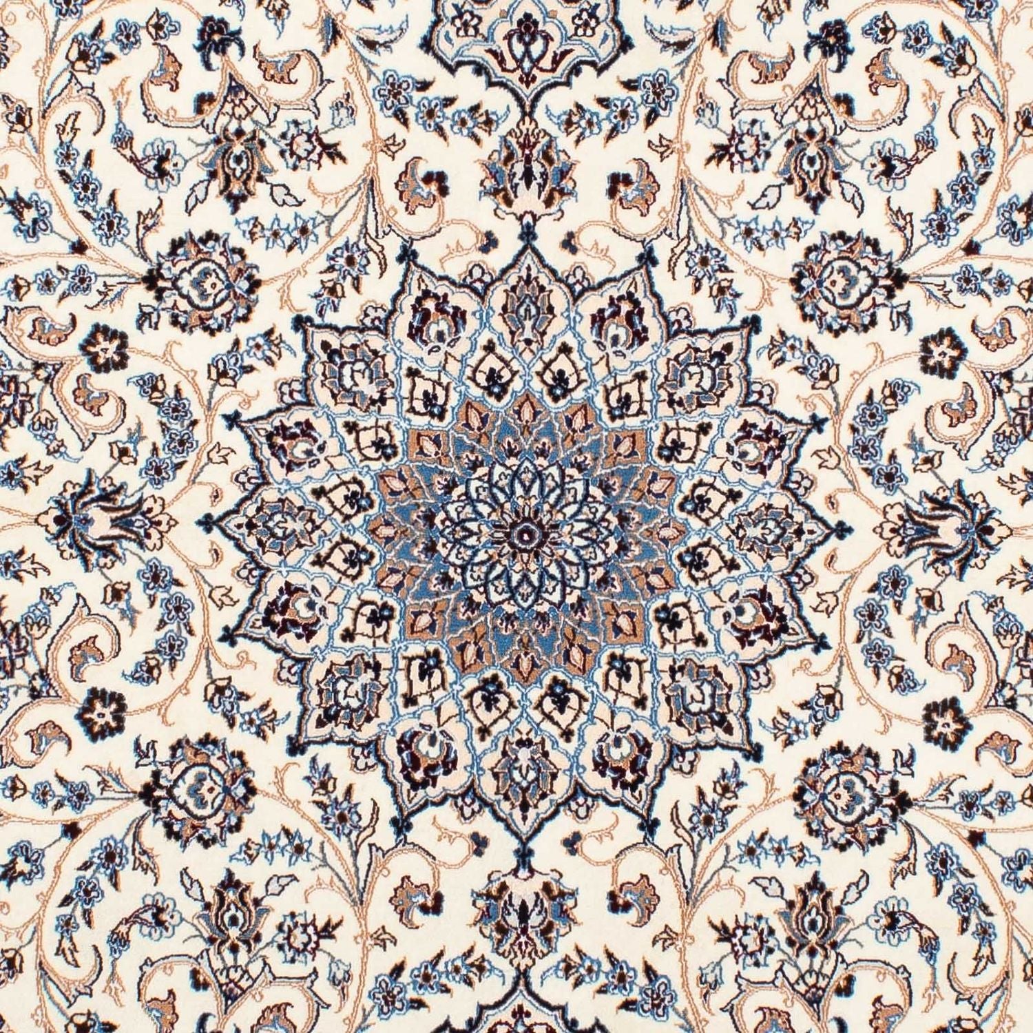 Persisk tæppe - Nain - Premium - 206 x 131 cm - beige