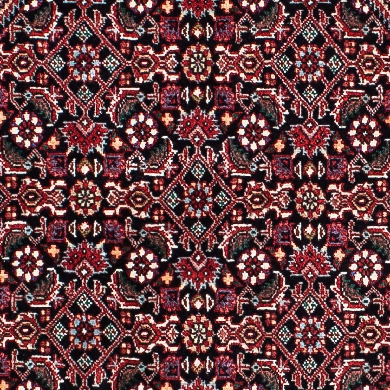 Persisk tæppe - Bijar - 210 x 134 cm - lysrød
