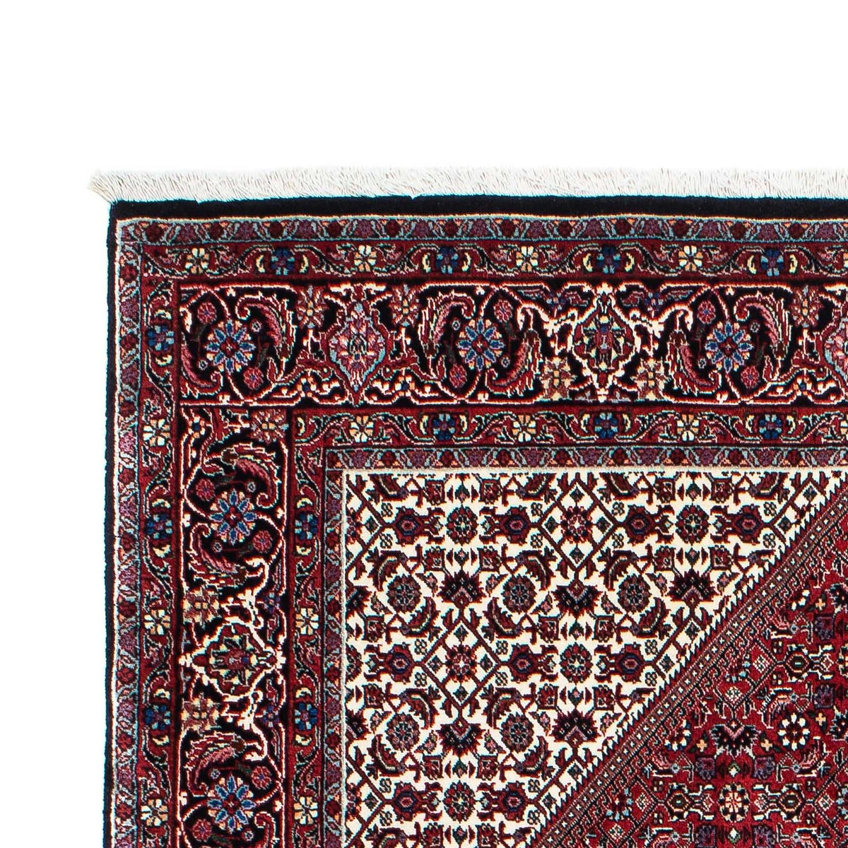 Persisk tæppe - Bijar - 210 x 134 cm - lysrød