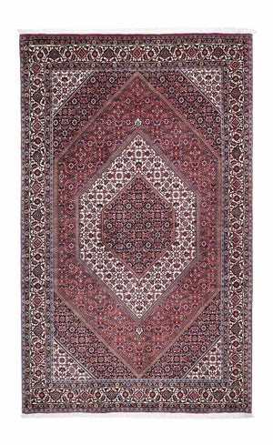 Persisk tæppe - Bijar - 214 x 131 cm - lysrød