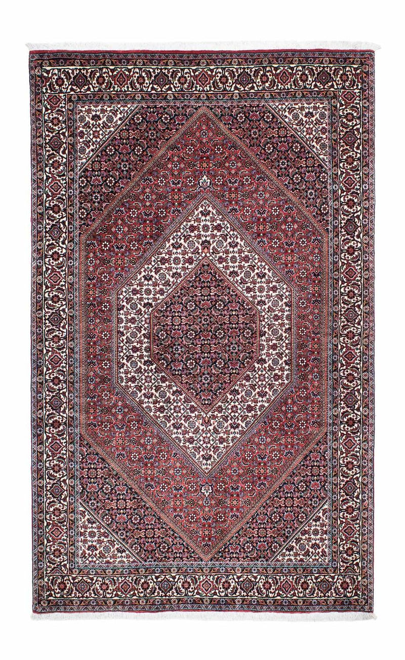 Persisk tæppe - Bijar - 214 x 131 cm - lysrød