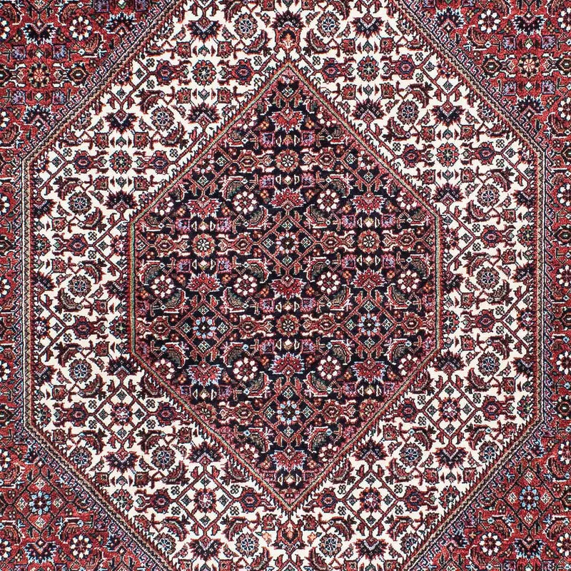 Persisk tæppe - Bijar - 214 x 131 cm - lysrød