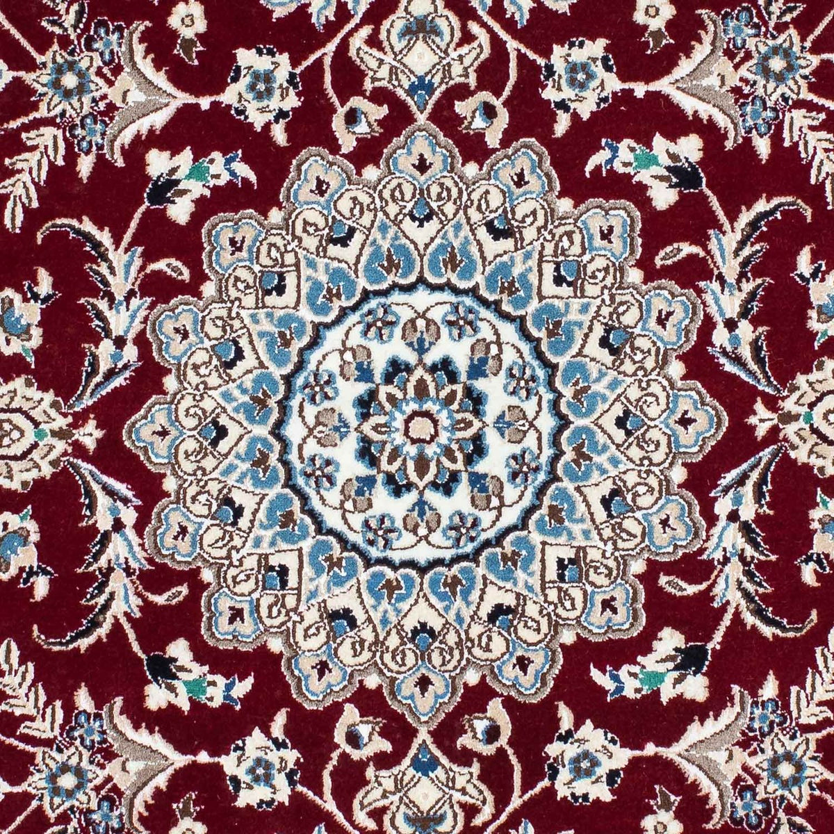 Persisk tæppe - Nain - Royal - 163 x 115 cm - mørkerød