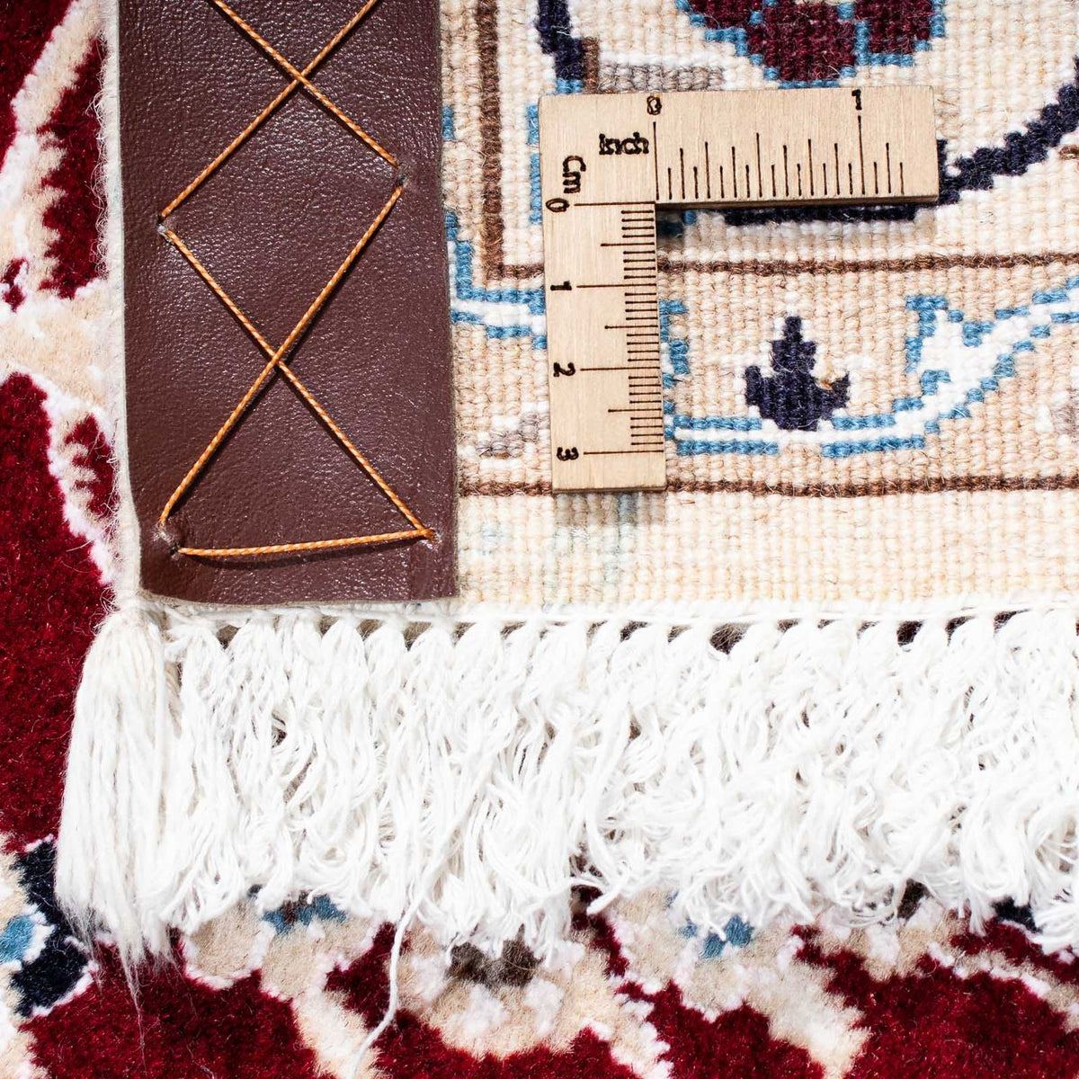 Persisk tæppe - Nain - Royal - 163 x 115 cm - mørkerød