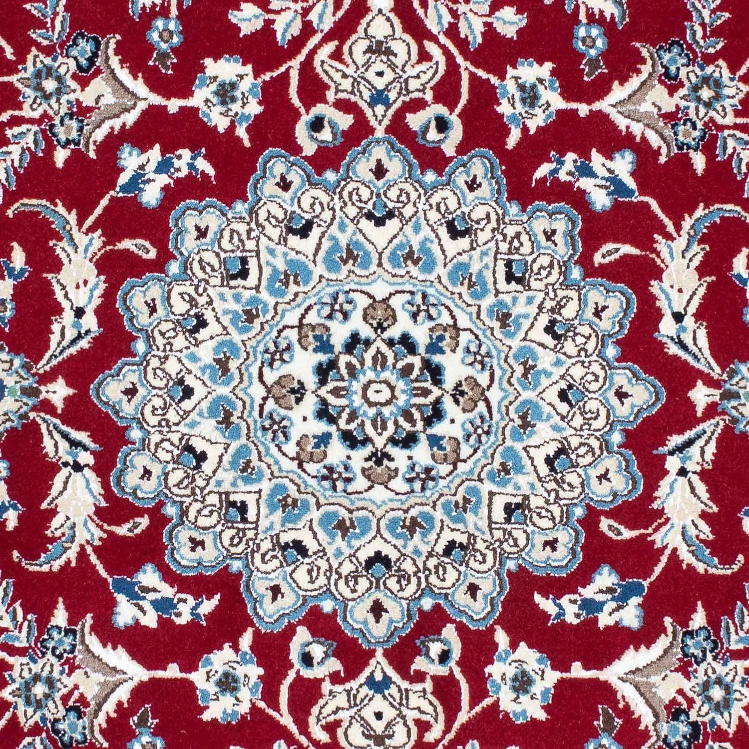 Persisk tæppe - Nain - Royal - 169 x 113 cm - mørkerød
