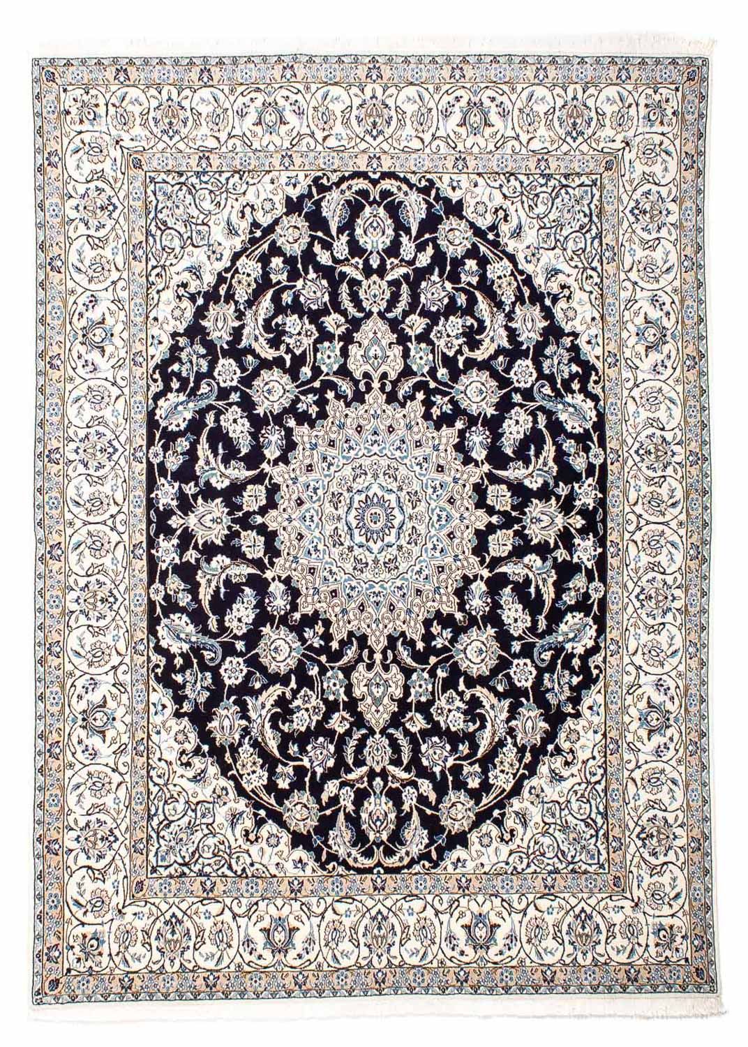 Persisk tæppe - Nain - Royal - 251 x 200 cm - mørkeblå