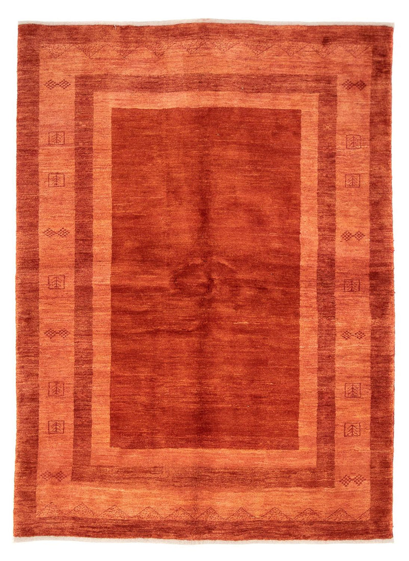 Gabbeh-tæppe - Persisk - 242 x 170 cm - mørkerød