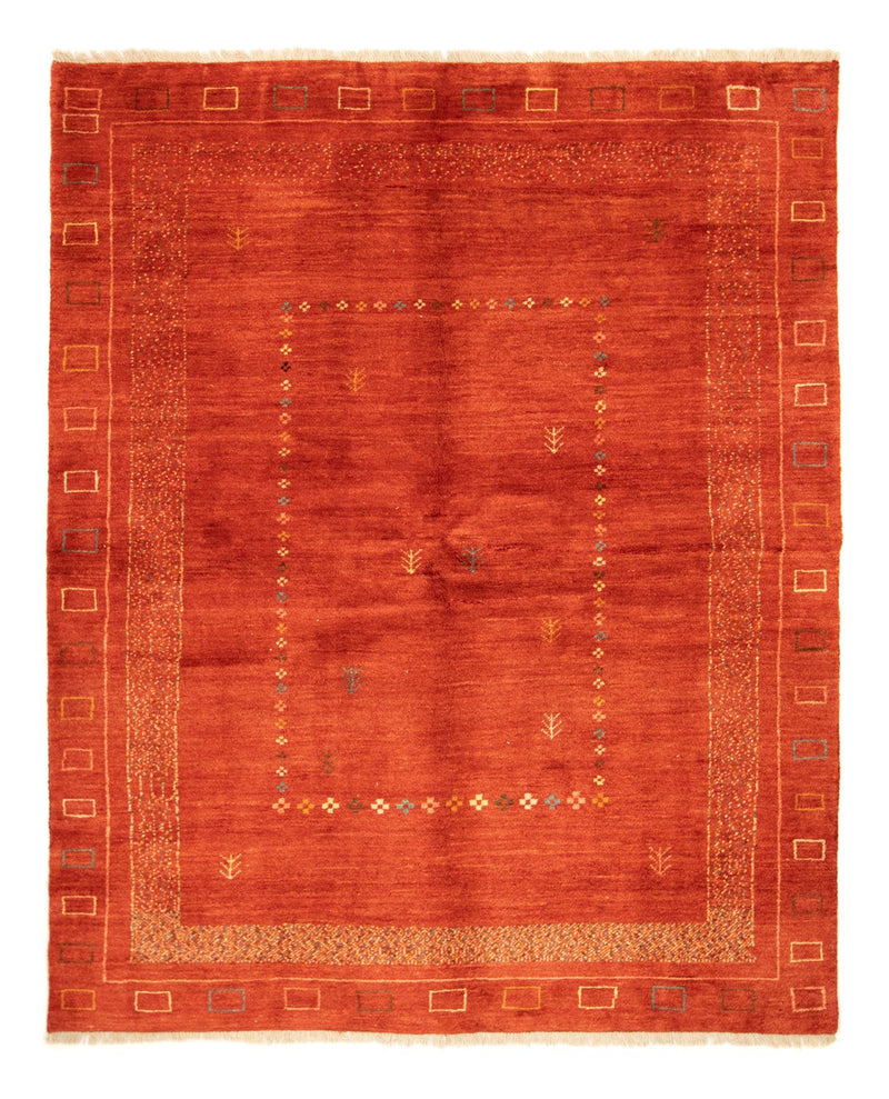 Gabbeh-tæppe - Persisk - 232 x 177 cm - rød