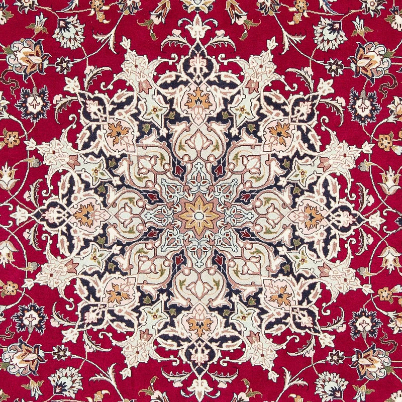 Persisk tæppe - Tabriz - Royal - 300 x 203 cm - mørkerød