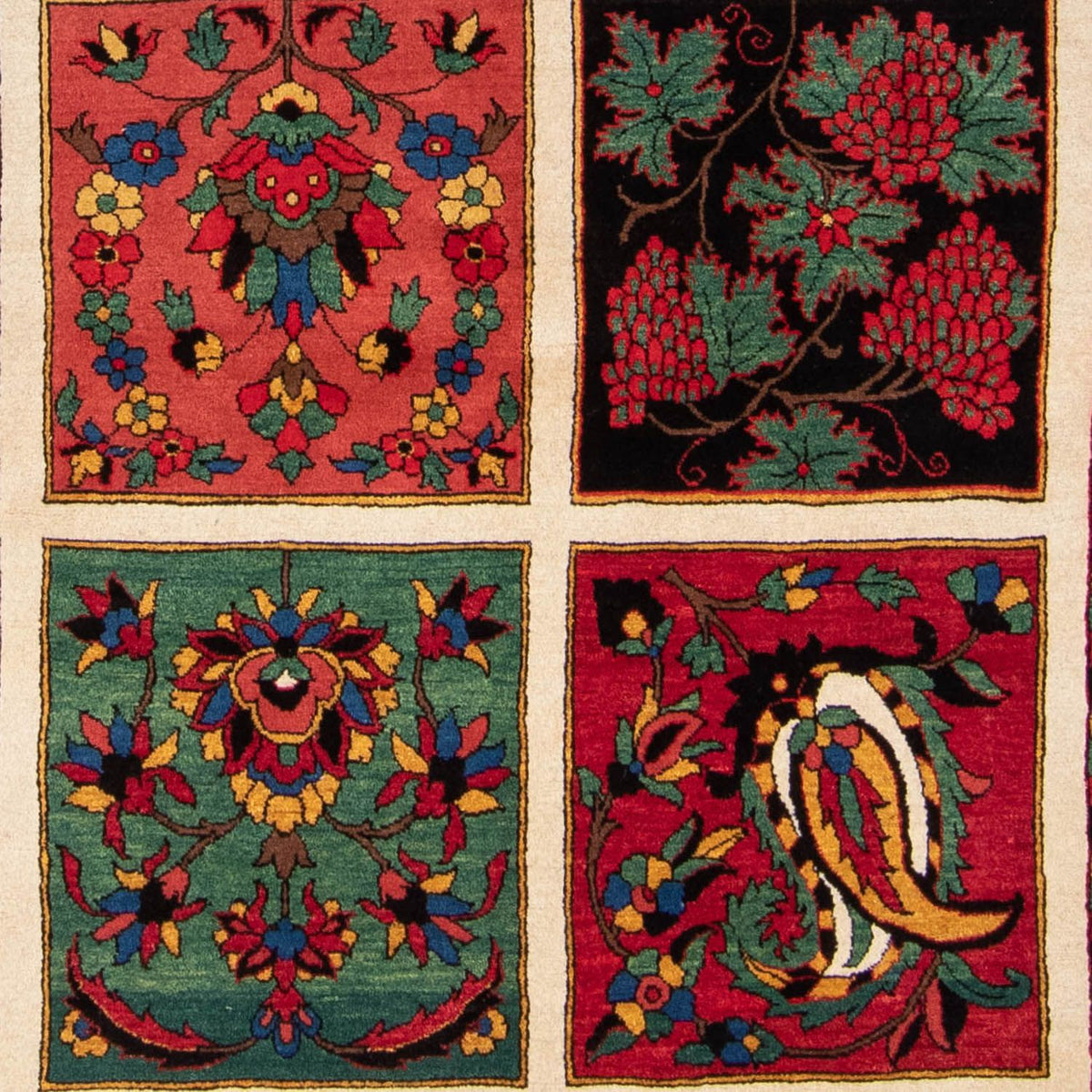 Persisk tæppe - Nomadisk - 377 x 252 cm - mørkerød