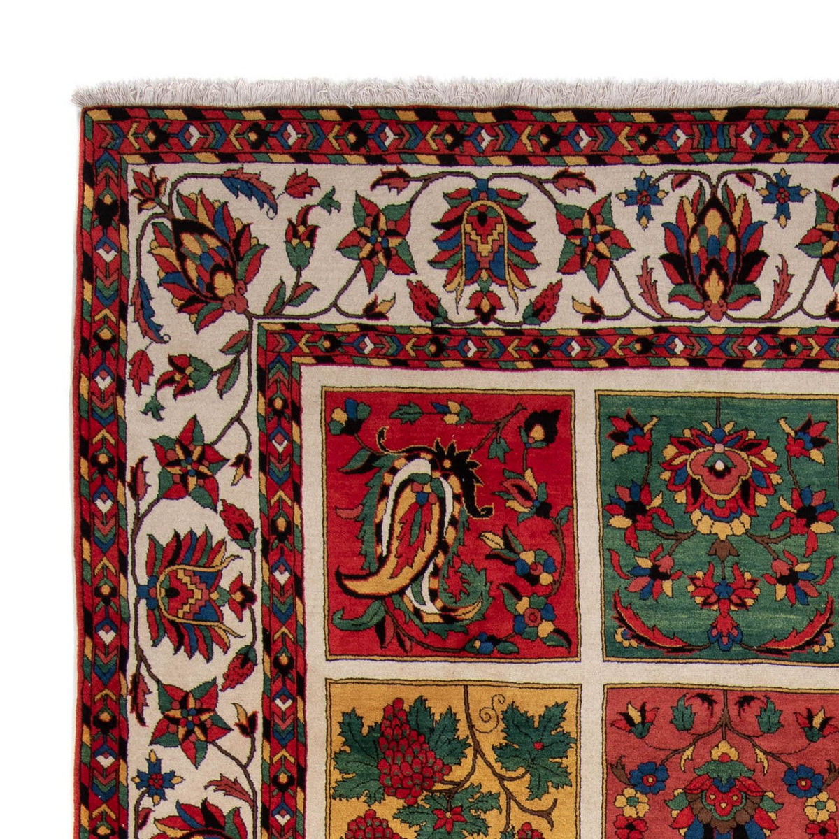 Persisk tæppe - Nomadisk - 377 x 252 cm - mørkerød