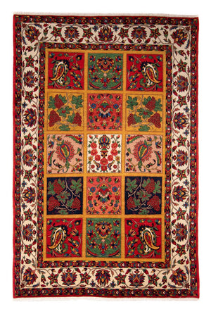 Persisk tæppe - Nomadisk - 361 x 246 cm - mørkerød