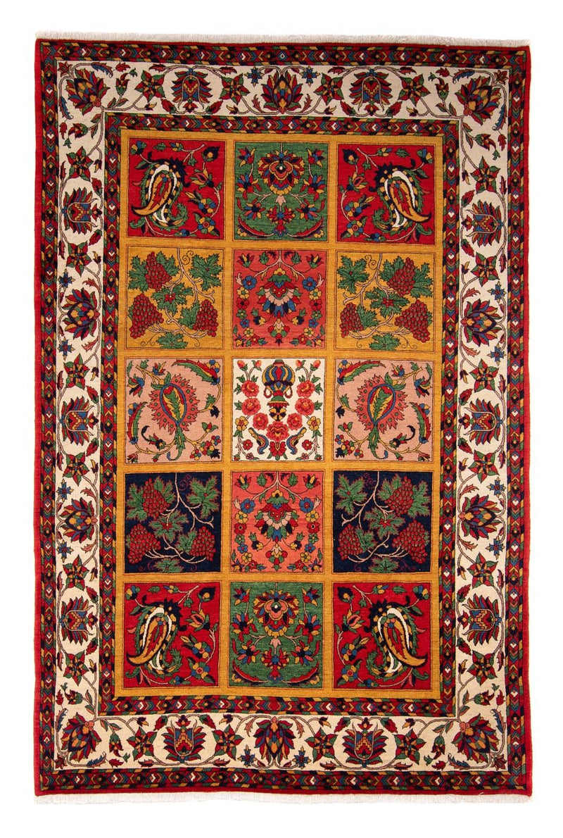 Persisk tæppe - Nomadisk - 361 x 246 cm - mørkerød