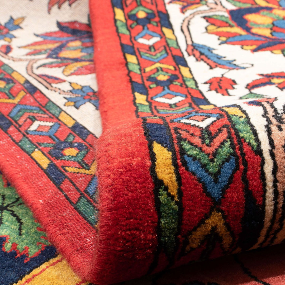 Persisk tæppe - Nomadisk - 361 x 246 cm - mørkerød