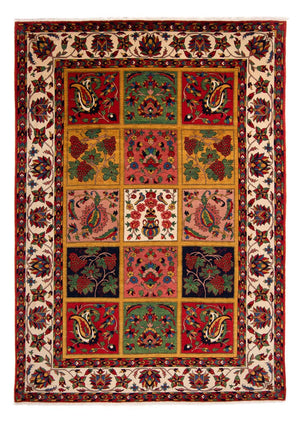 Persisk tæppe - Nomadisk - 338 x 246 cm - mørkerød
