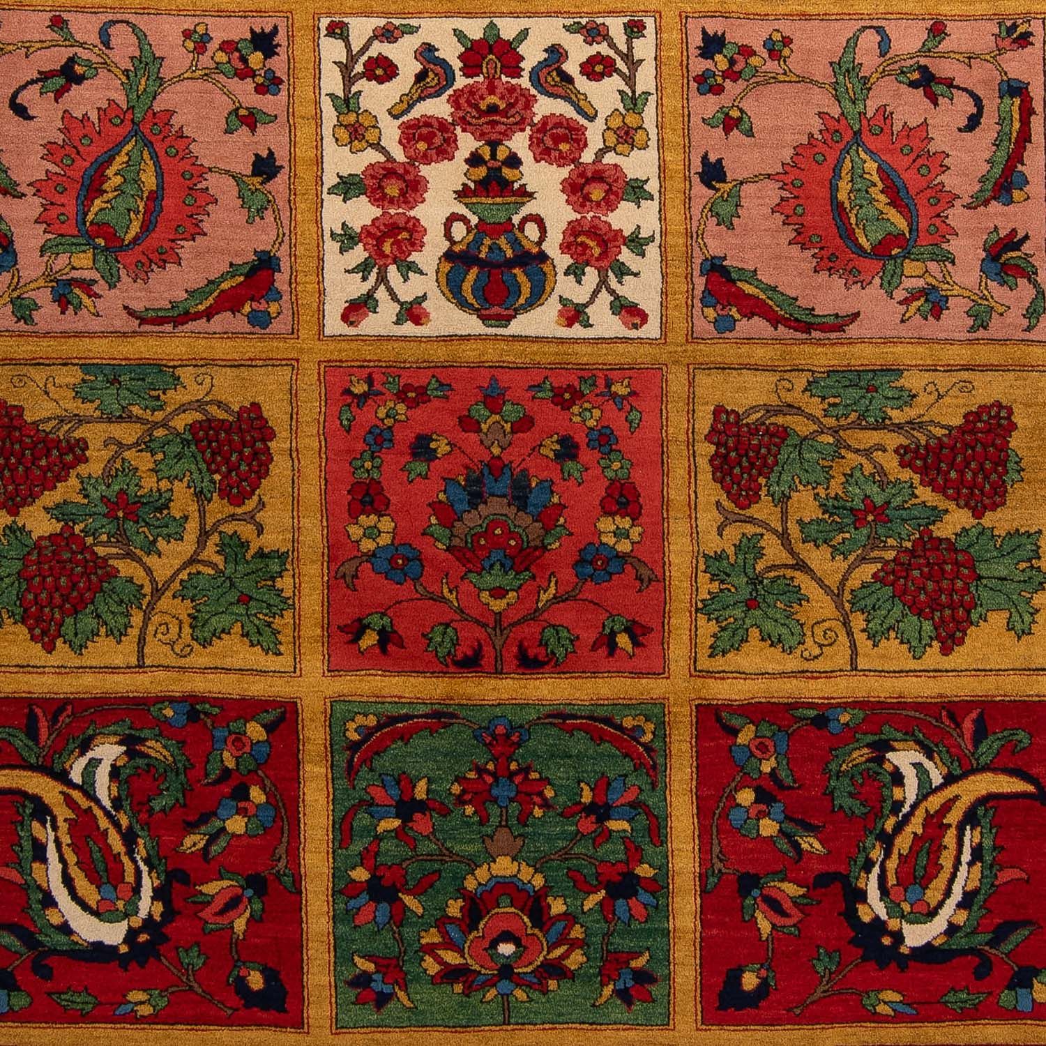 Persisk tæppe - Nomadisk - 335 x 250 cm - mørkerød