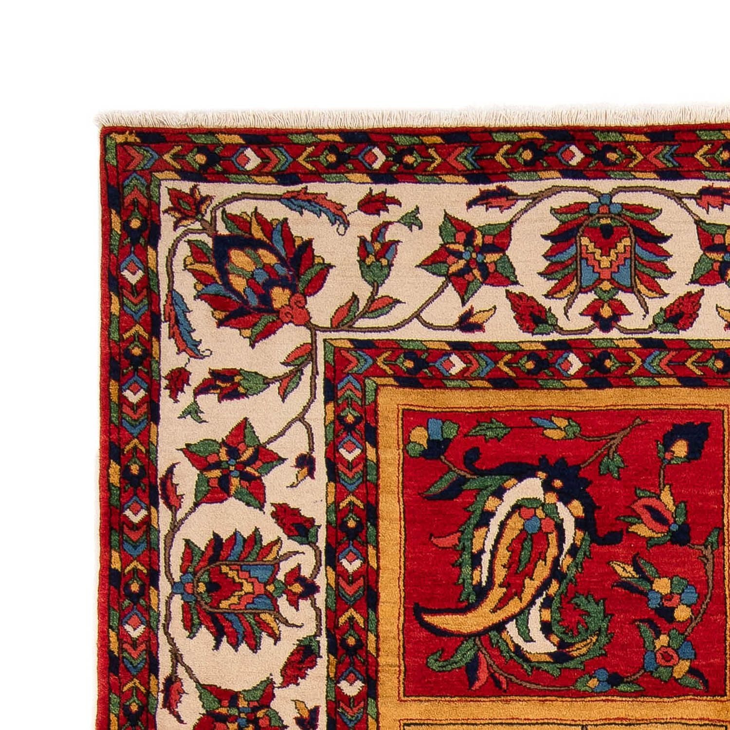 Persisk tæppe - Nomadisk - 335 x 250 cm - mørkerød