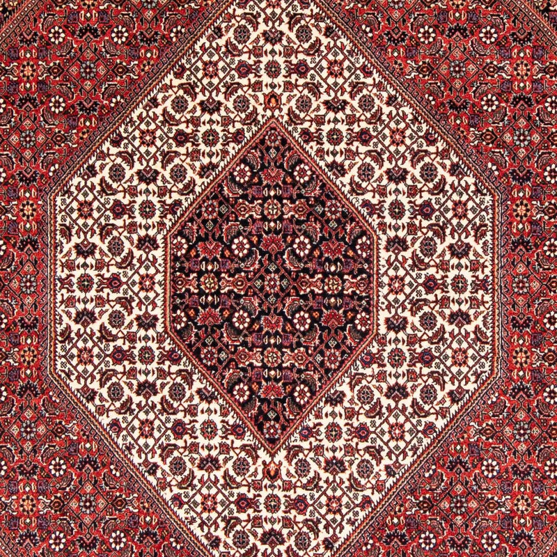 Persisk tæppe - Bijar - 236 x 169 cm - mørkerød
