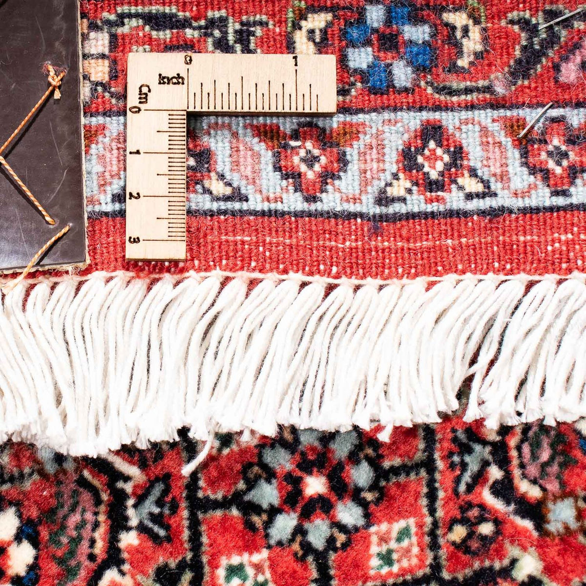 Persisk tæppe - Bijar - 236 x 169 cm - mørkerød