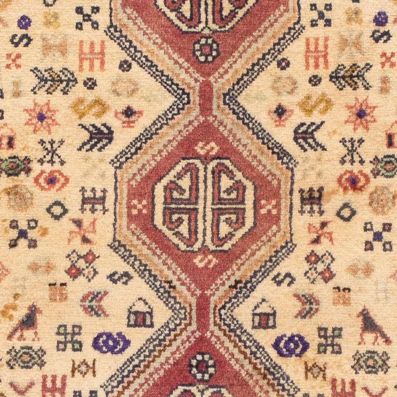 Persisk tæppe - Nomadisk - 122 x 73 cm - lysrød