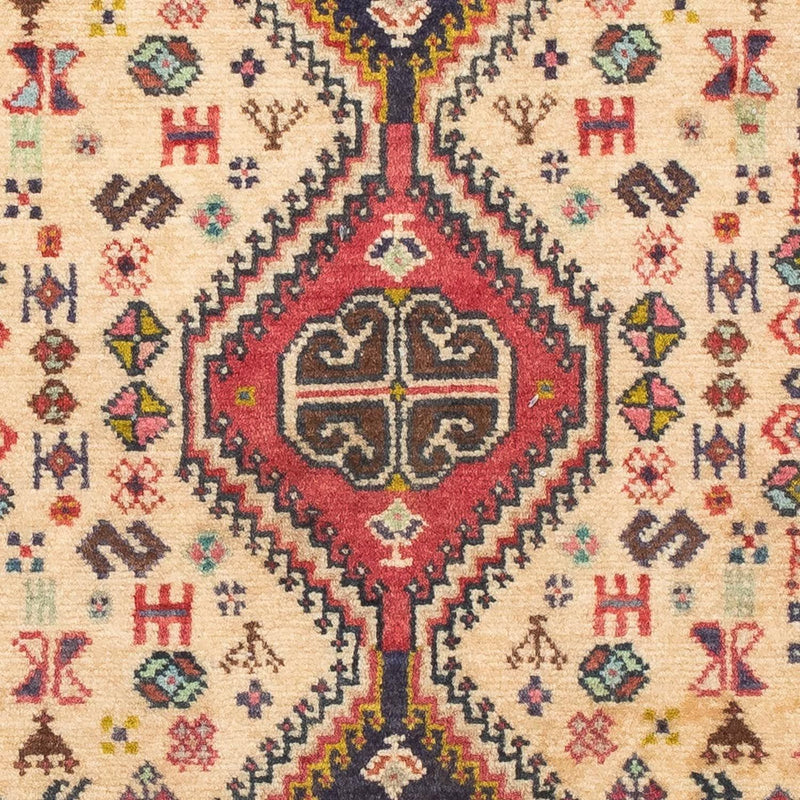Persisk tæppe - Nomadisk - 124 x 76 cm - lysrød