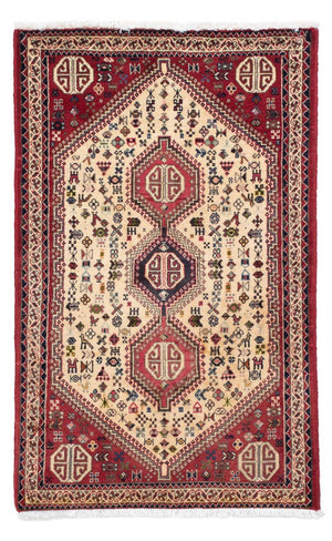 Persisk tæppe - Nomadisk - 123 x 75 cm - lysrød