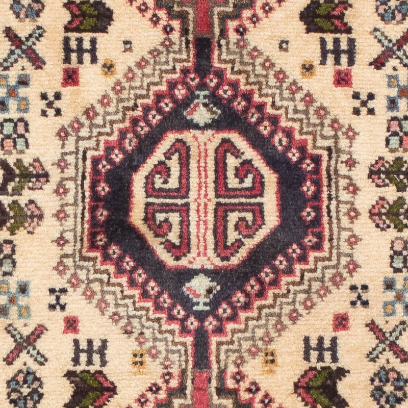 Persisk tæppe - Nomadisk - 123 x 75 cm - lysrød