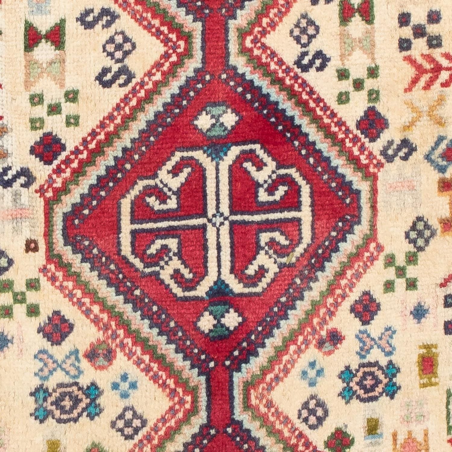 Persisk tæppe - Nomadisk - 123 x 75 cm - lysrød