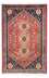 Persisk tæppe - Nomadisk - 123 x 78 cm - lysrød