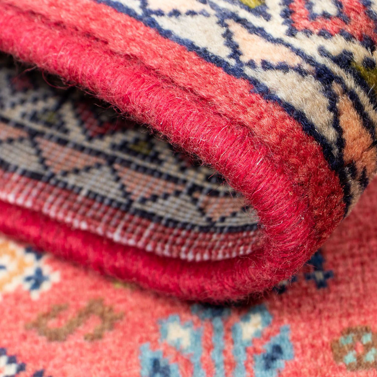 Persisk tæppe - Nomadisk - 123 x 78 cm - lysrød