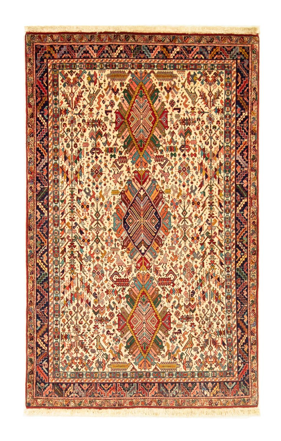 Persisk tæppe - Nomadisk - 162 x 100 cm - beige