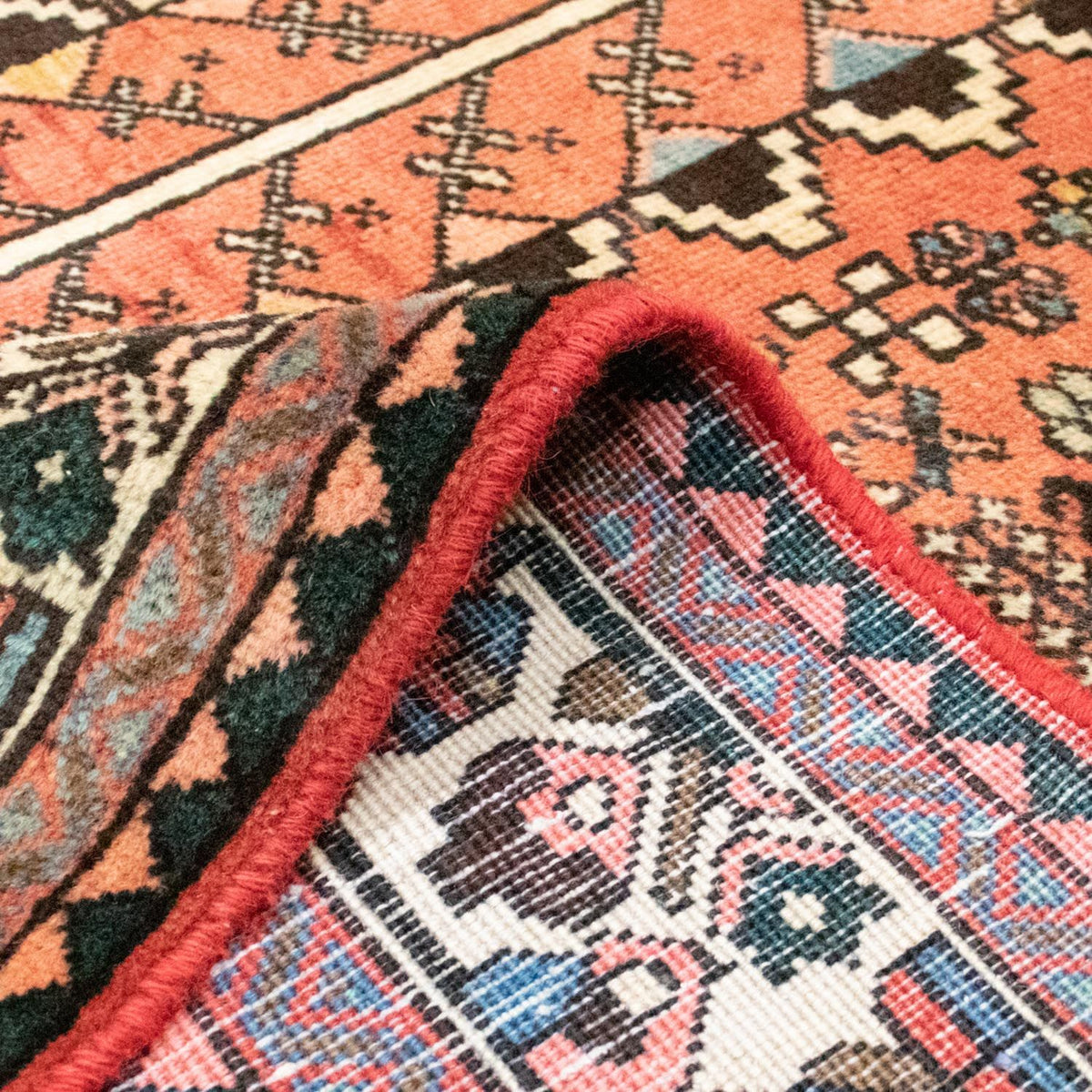 Persisk tæppe - Nomadisk - 191 x 149 cm - rød