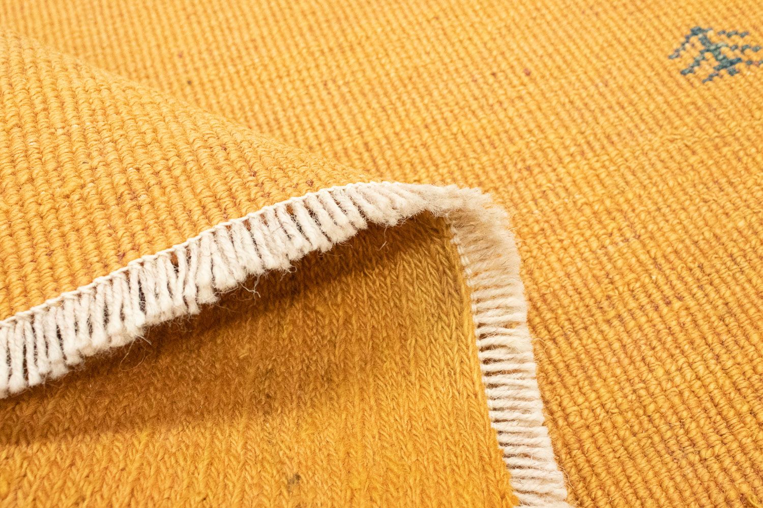 Gabbeh-tæppe - Persisk - 123 x 78 cm - guld