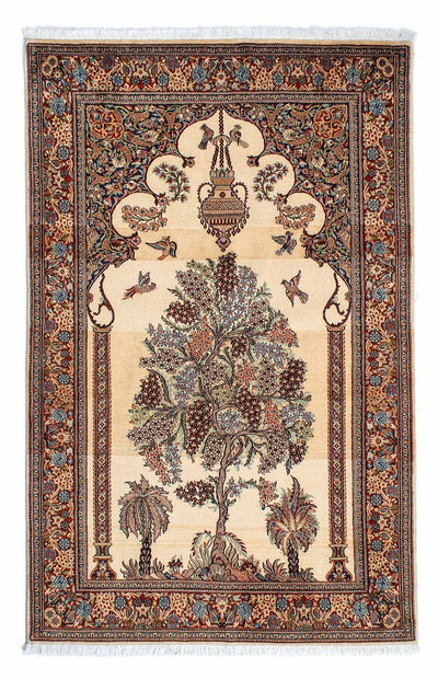 Qom Tæppe 135x210cm - Persisk tæppe