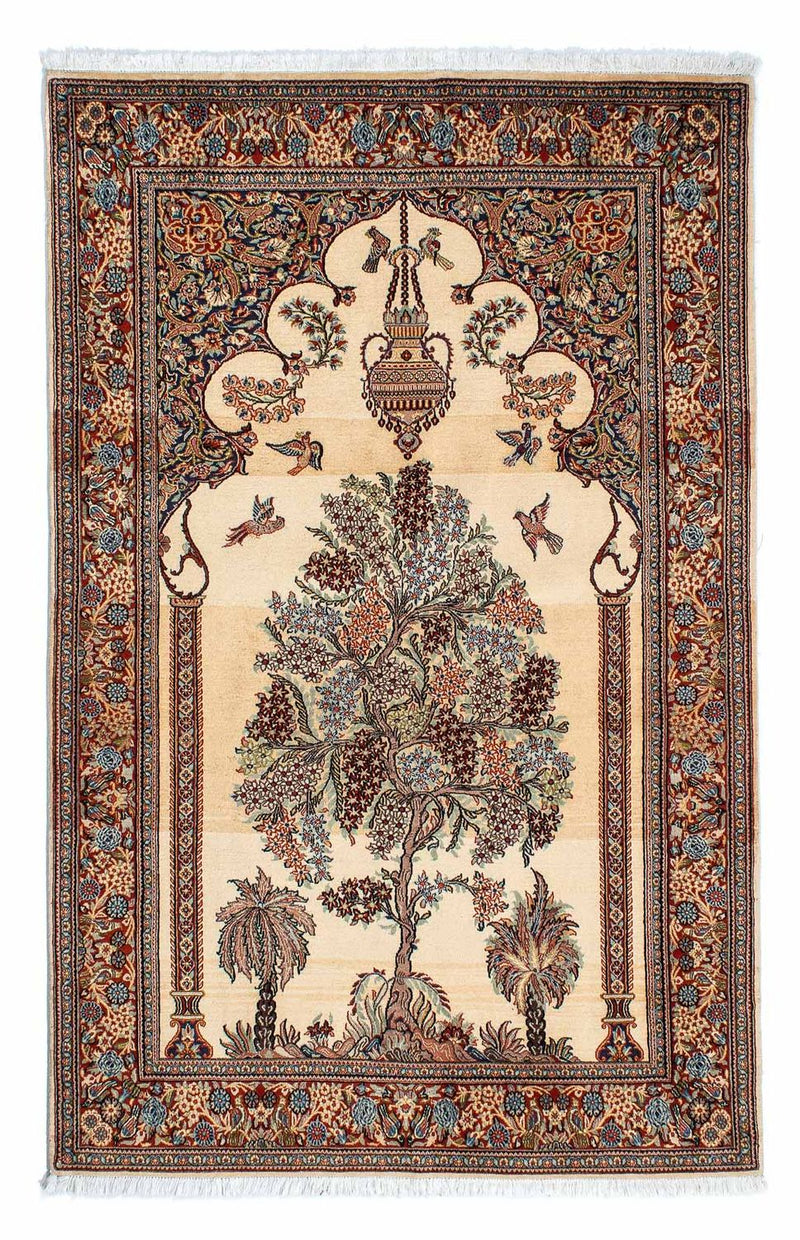 Persisk tæppe - Ghom - 210 x 135 cm - beige