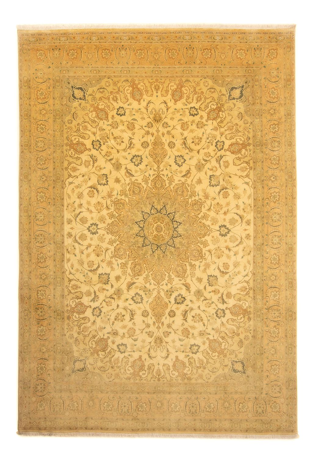 Persisk tæppe - Tabriz - Royal - 342 x 250 cm - guld
