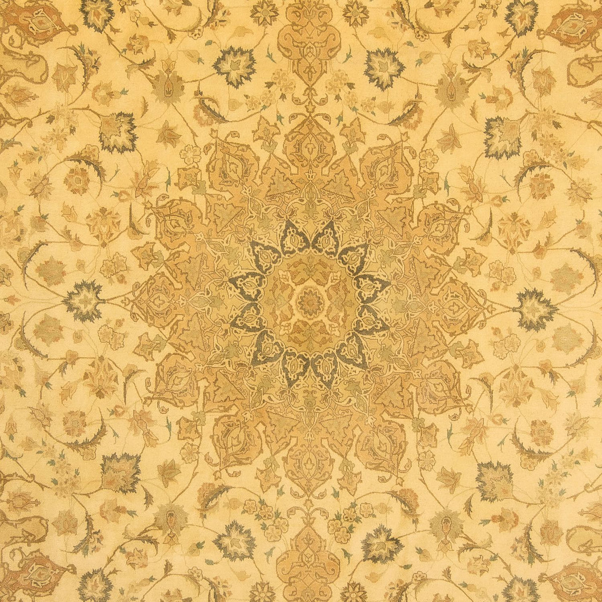 Persisk tæppe - Tabriz - Royal - 342 x 250 cm - guld