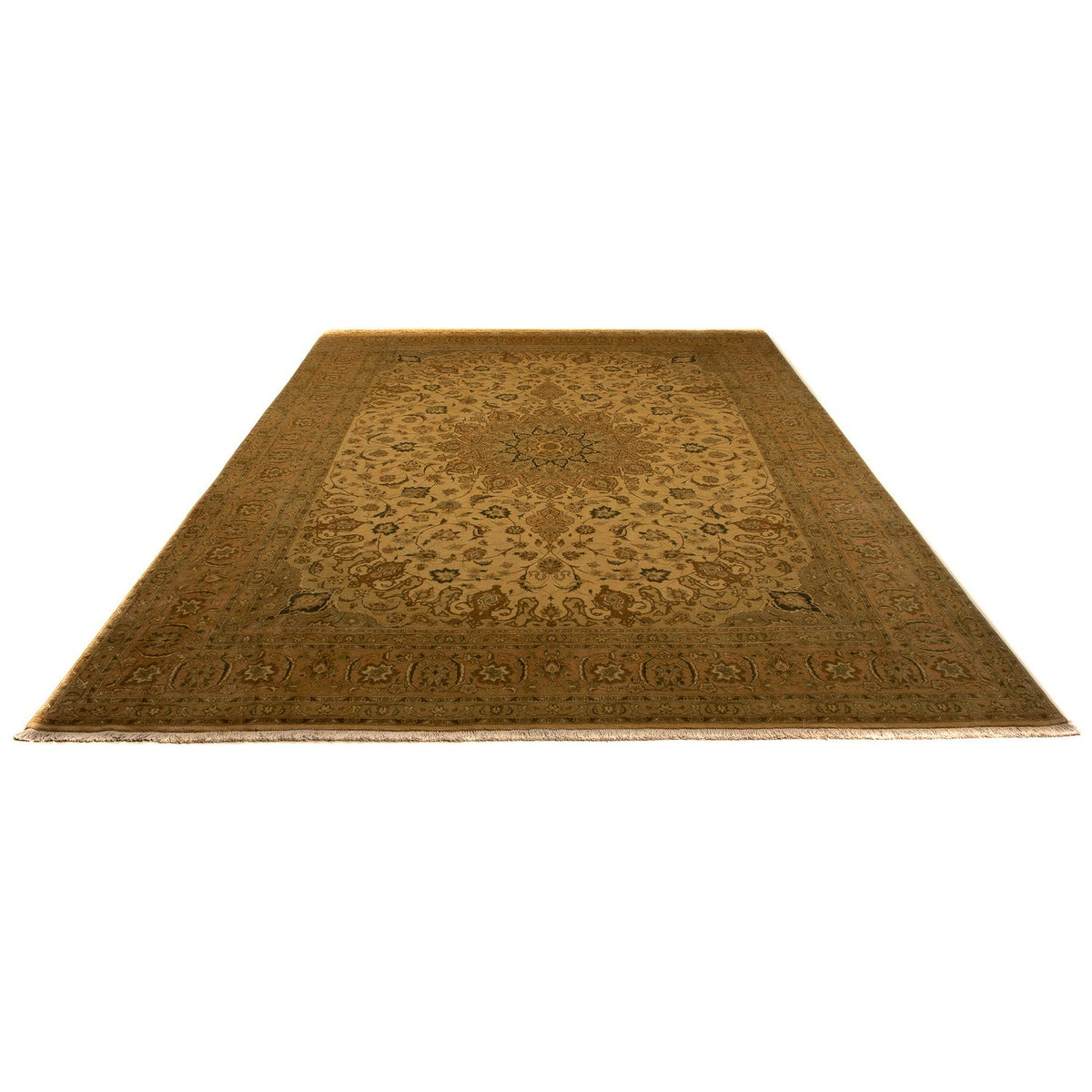 Persisk tæppe - Tabriz - Royal - 342 x 250 cm - guld