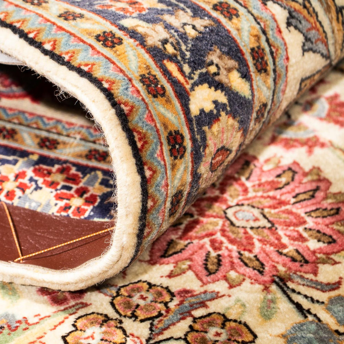 Løber Persisk tæppe - Ghom - 267 x 69 cm - beige