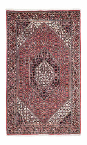 Persisk tæppe - Bijar - 219 x 134 cm - lysrød