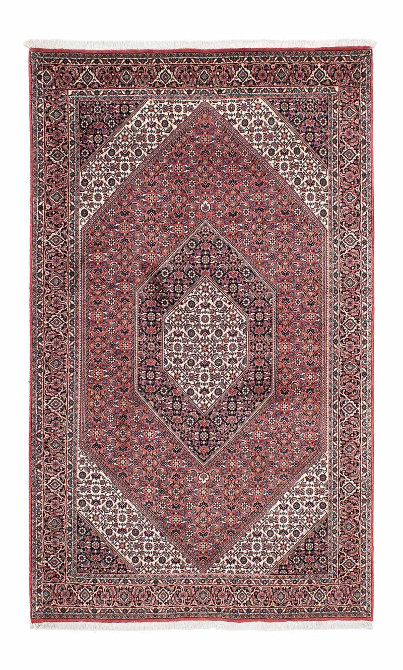 Persisk tæppe - Bijar - 219 x 134 cm - lysrød