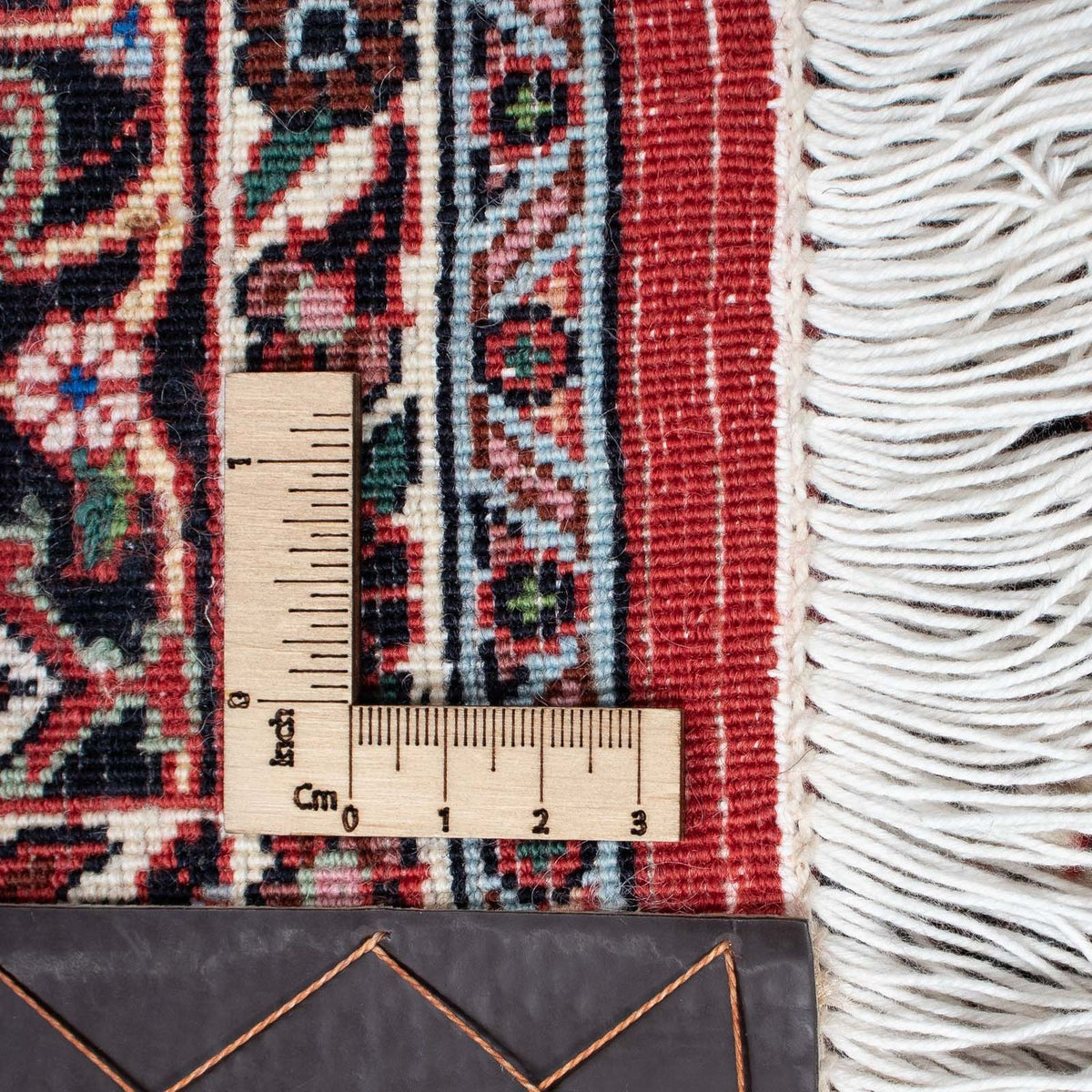 Persisk tæppe - Bijar - 219 x 134 cm - lysrød