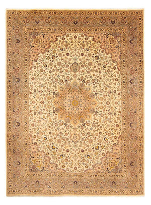 Persisk tæppe - Tabriz - 377 x 298 cm - lys brun