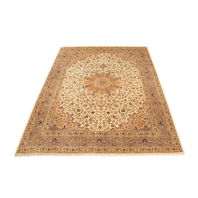 Persisk tæppe - Tabriz - 377 x 298 cm - lys brun