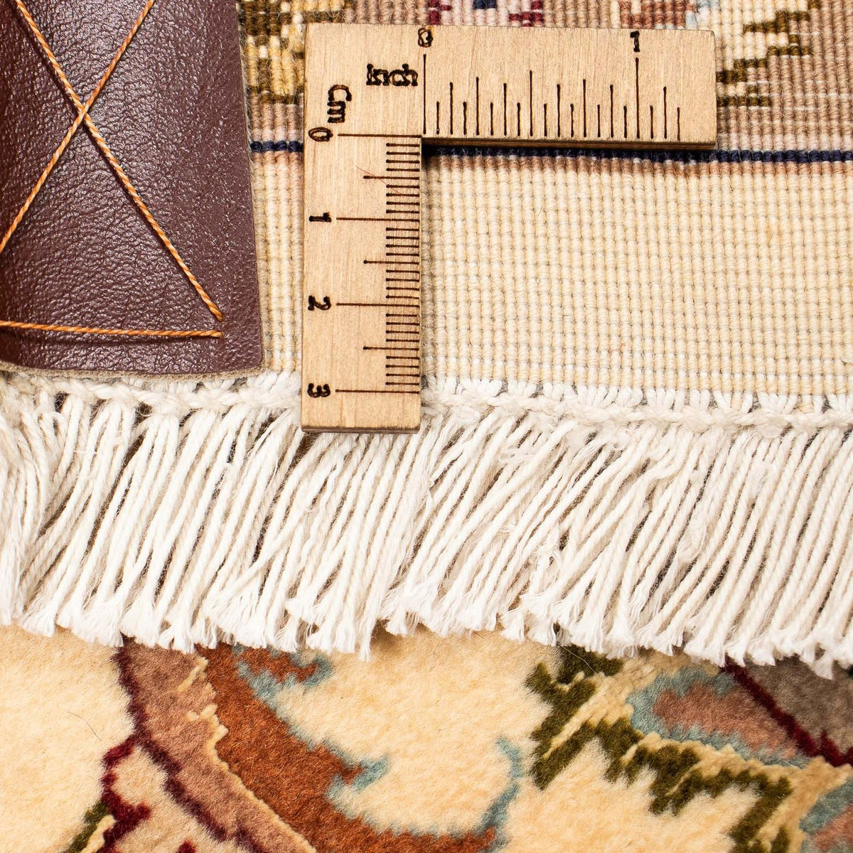 Persisk tæppe - Tabriz - 377 x 298 cm - lys brun